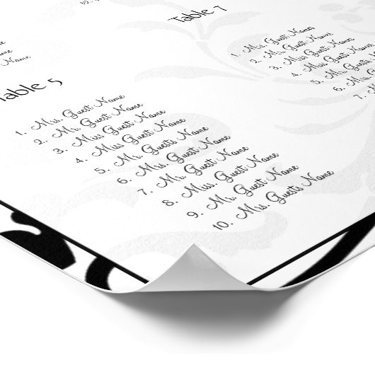 ヴィンテージ鳥の梅開花座席表12表 ポスター (角)