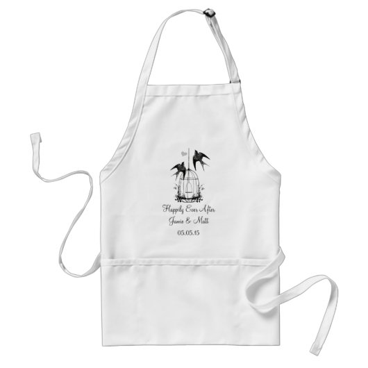 ヴィンテージ鳥の檻が一周忌を楽しむ スタンダードエプロン (正面)