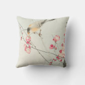 ヴィンテージ鳥の花立枕 クッション (裏面)