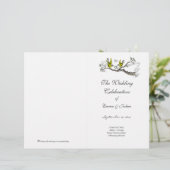 ヴィンテージ鳥の黄色の翼と灰色のプログラムカバー (スタンド正面)