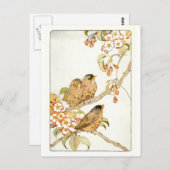ヴィンテージ鳥はがき ポストカード (正面/裏面)