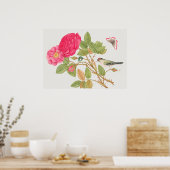 ヴィンテージ鳥イラストレーション ポスター (キッチン)