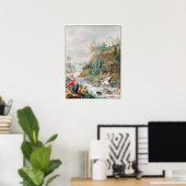 ヴィンテージ鳥イラストレーション ポスター (ホームオフィス)