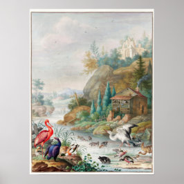 ヴィンテージ鳥イラストレーション ポスター