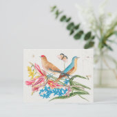 ヴィンテージ鳥イラストレーション ポストカード (スタンド正面)