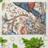 ヴィンテージ鳥スカンジナビア織物デザイン キッチンタオル (折り畳み)