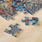 ヴィンテージ鳥スカンジナビア織物デザイン ジグソーパズル (側面)