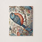 ヴィンテージ鳥スカンジナビア織物デザイン ジグソーパズル (縦)