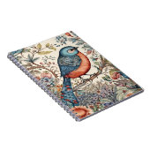 ヴィンテージ鳥スカンジナビア織物デザイン ノートブック (右側)