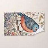 ヴィンテージ鳥スカンジナビア織物デザイン バスタオルセット (ハンドタオル)