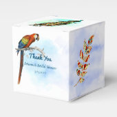 ヴィンテージ鳥ブライダルシャワー フェイバーボックス (正面サイド)