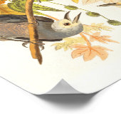 ヴィンテージ鳥プリント ポスター (角)