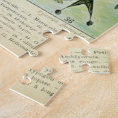 ヴィンテージ鳥古本イラストレーション美術動物 ジグソーパズル (側面)