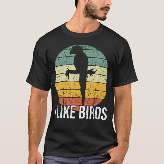 ヴィンテージ鳥好き Tシャツ (正面)