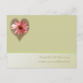 ヴィンテージ鳥結婚式招待状 インビテーションポストカード (裏面)