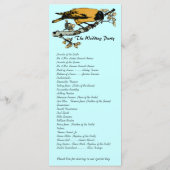 ヴィンテージ鳥結婚式 プログラム (裏面)