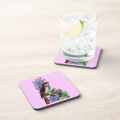 ヴィンテージ鳥花コースターセット コースター (右側)