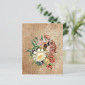 ヴィンテージ鳥花スクラップブック紙 (スタンド正面)