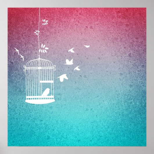 ヴィンテージ鳥類 ポスター (正面)