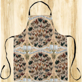 ヴィンテージ鳥鳥類の鳥類の鳥類図 エプロン