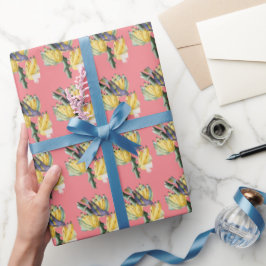 ヴィンテージ鳥 ラッピングペーパー