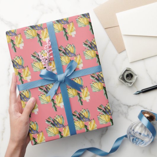 ヴィンテージ鳥 ラッピングペーパー (ギフト)