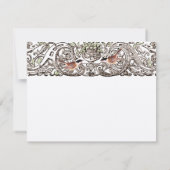 ヴィンテージ鳥《鳥》アメリカゴガラスクロール作業応答カード 出欠カード (裏面)