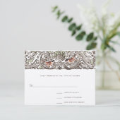 ヴィンテージ鳥《鳥》アメリカゴガラスクロール作業応答カード 出欠カード (スタンド正面)