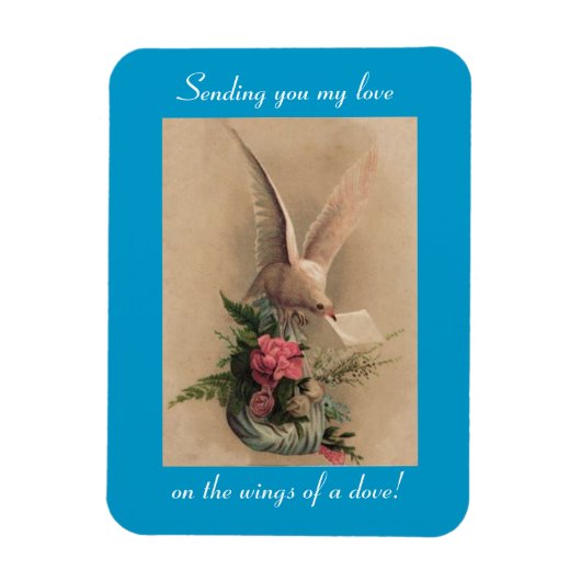 ヴィンテージ鳩マグネット マグネット (縦)