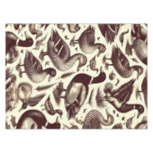 ヴィンテージ鴨とガチョウ柄 テーブルクロス (正面(横))