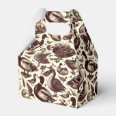 ヴィンテージ鴨とガチョウ柄 フェイバーボックス (正面サイド)