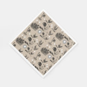 ヴィンテージ鶏の卵のパターン スタンダードランチョンナプキン (角)