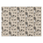 ヴィンテージ鶏の卵のパターン テーブルクロス (正面(横))