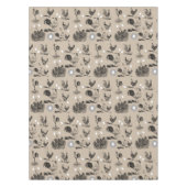 ヴィンテージ鶏の卵のパターン テーブルクロス (正面)