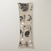 ヴィンテージ鶏の卵のパターン ボディピロー (正面縦)