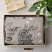 ヴィンテージ鶏の卵のパターン 薄葉紙 (ギフト)