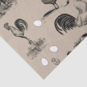 ヴィンテージ鶏の卵のパターン 薄葉紙 (詳細)