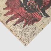 ヴィンテージ鶏の鶏のファームのデコページ 薄葉紙 (詳細)