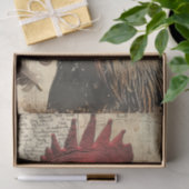 ヴィンテージ鶏の鶏のファームのデコページ 薄葉紙 (ギフト)