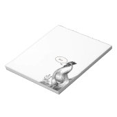 ヴィンテージ鶏イラストレーション ノートパッド (回転)