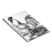 ヴィンテージ鶏イラストレーション ノートブック (右側)