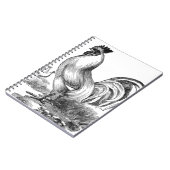 ヴィンテージ鶏イラストレーション ノートブック (左側)