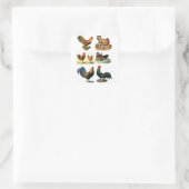 ヴィンテージ鶏デザイン スクエアシール (バッグ)