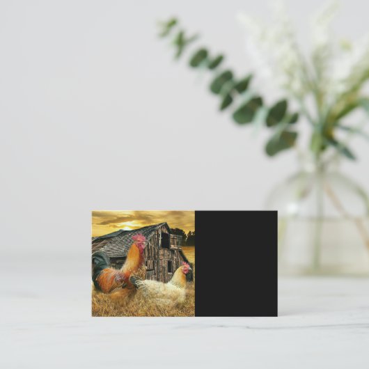ヴィンテージ鶏舎素朴クープ 名刺 (スタンド正面)