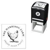 ヴィンテージ鶏 | Fresh Eggs セルフインキングスタンプ (インサイチュ)