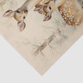 ヴィンテージ鹿クリスマス冬の年齢の切り離し 薄葉紙 (詳細)