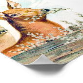 ヴィンテージ鹿ポスター ポスター (角)