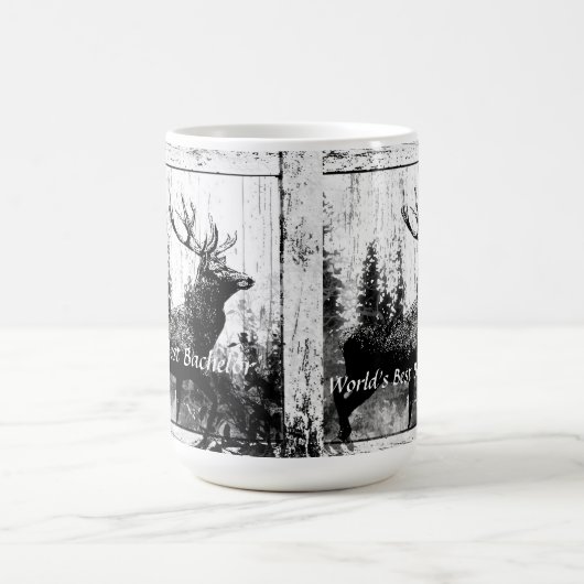 ヴィンテージ鹿ワールドの最高のパパ、父 コーヒーマグカップ (中央)