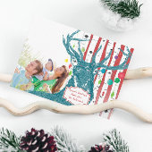 ヴィンテージ鹿樺の木ツリーフォトクリスマスカード シーズンカード