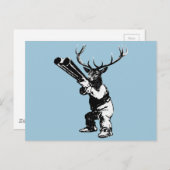 ヴィンテージ鹿狩り ポストカード (正面/裏面)